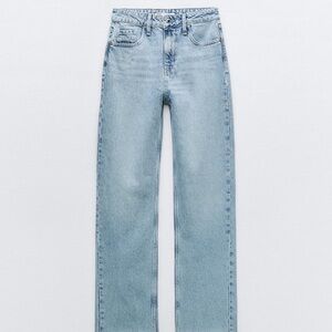 Zara Z1975 high rise straight leg jeans